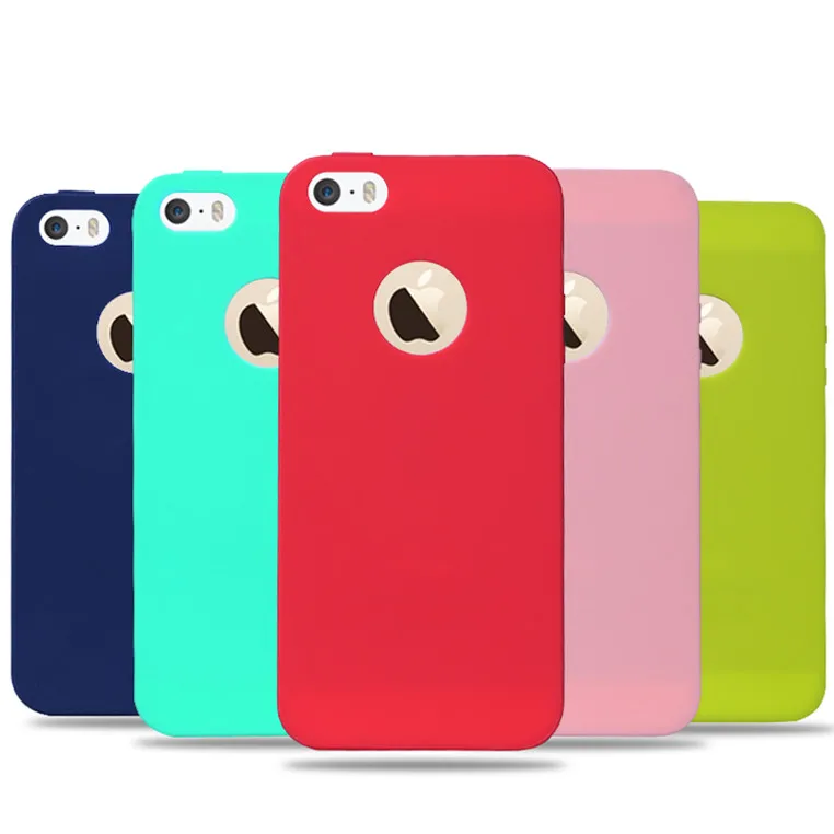 new fashion ultra slim candy colorful case for apple iphone 5 5s se