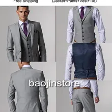 Высокое качество шерсти на заказ смокинг формальные костюмы дизайн 5 шт.( пальто+ брюки+ жилет+ рубашка+ галстук) BZ039 мужчины выпускного вечера костюмы
