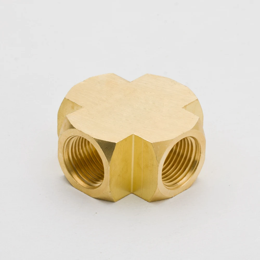 3950 2 шт. латунные трубы 4 контактный разъем barstock крест 1/8 &quot1/4&quot 3/8 &quot1/2&quot npt Нитки