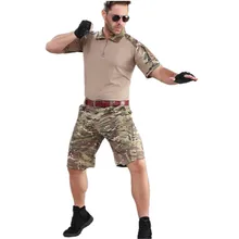 Военные Маскировочные шорты для мужчин с несколькими карманами армейские Шорты Cargo Летние повседневные свободные хлопковые камуфляжные тактические шорты