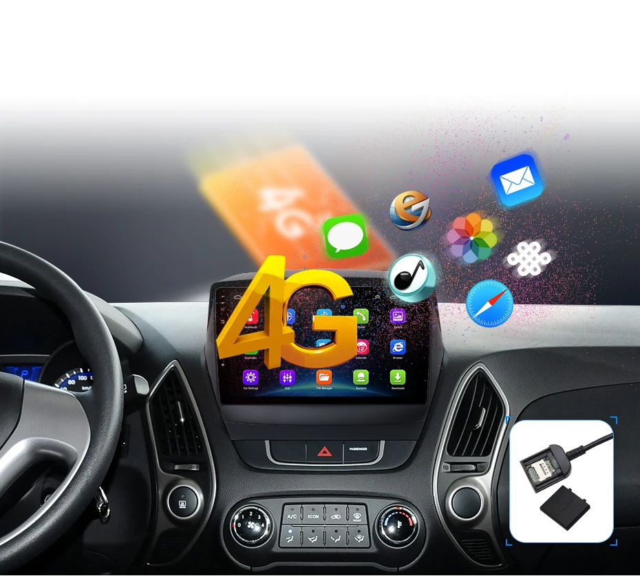 Discount AWESAFE 2 din Android 8.1 Car Radio Multimedia video player gps navigation For Hyundai IX35 Tucson 2 LM  2011 2012 2013 2014 6