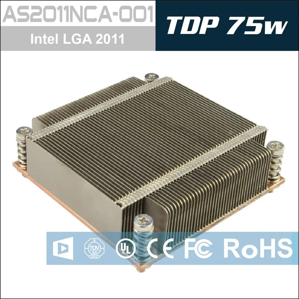 ALSEYE AS2011NCA 001 LGA 2011 CPU Cooler 775 Copper Base & Aluminum