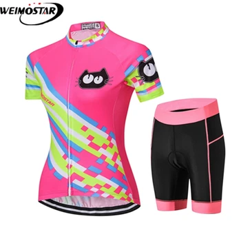 

Weimostar Summer Women Cycling Clothing Cycling set girl Breathable Mountain Bicycle Clothing Ropa Ciclismo Cycling Jersey Sets