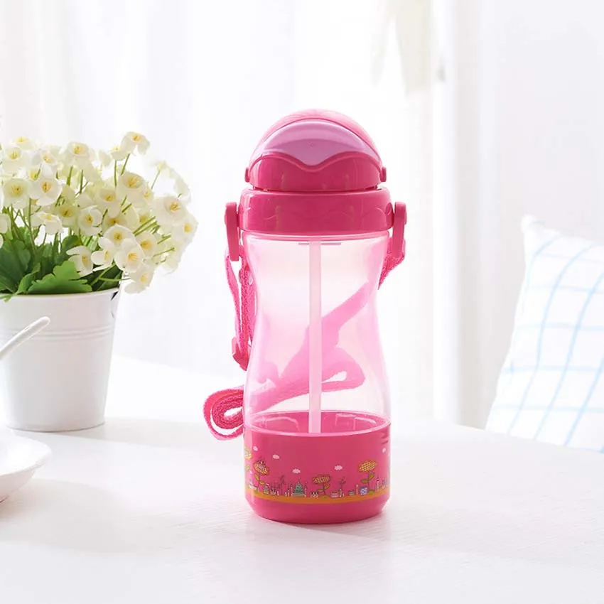 New Travel Snack Drink Bottle In One Container Lid Straw Kids