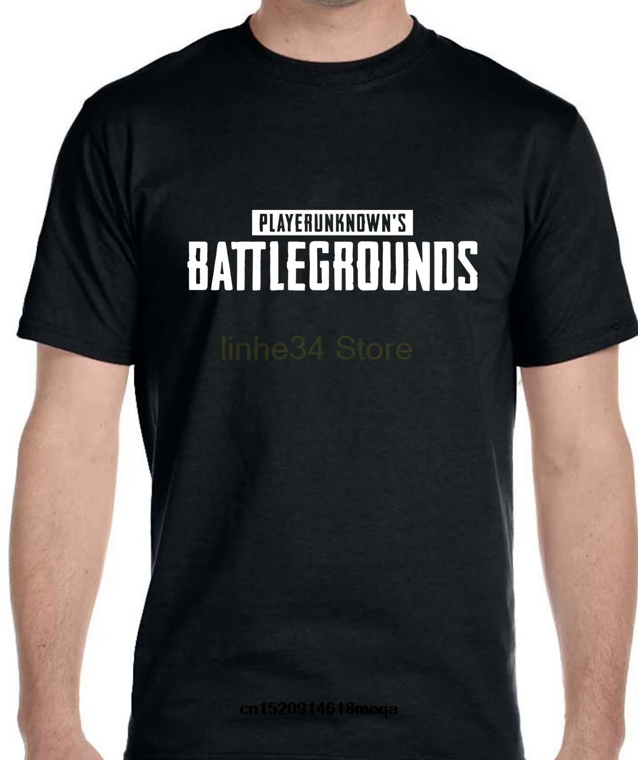 Gildan funny t shirts Pubg Playerunknown's Battlegrounds Shooting Game Classic Logo T-shirt Mens Autumn Winter Bottoming | Мужская