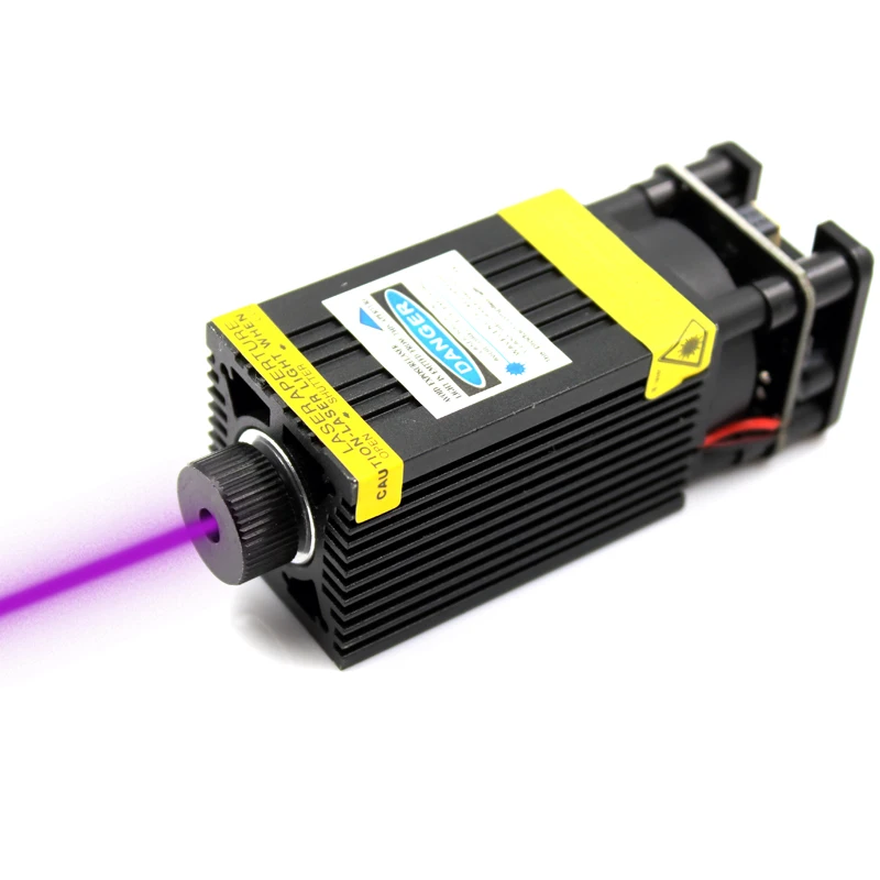 Module Laser Violet 405nm 250mW - Tension 3.7-5V, Faisceau Point épais, Pour Spectacle/scène