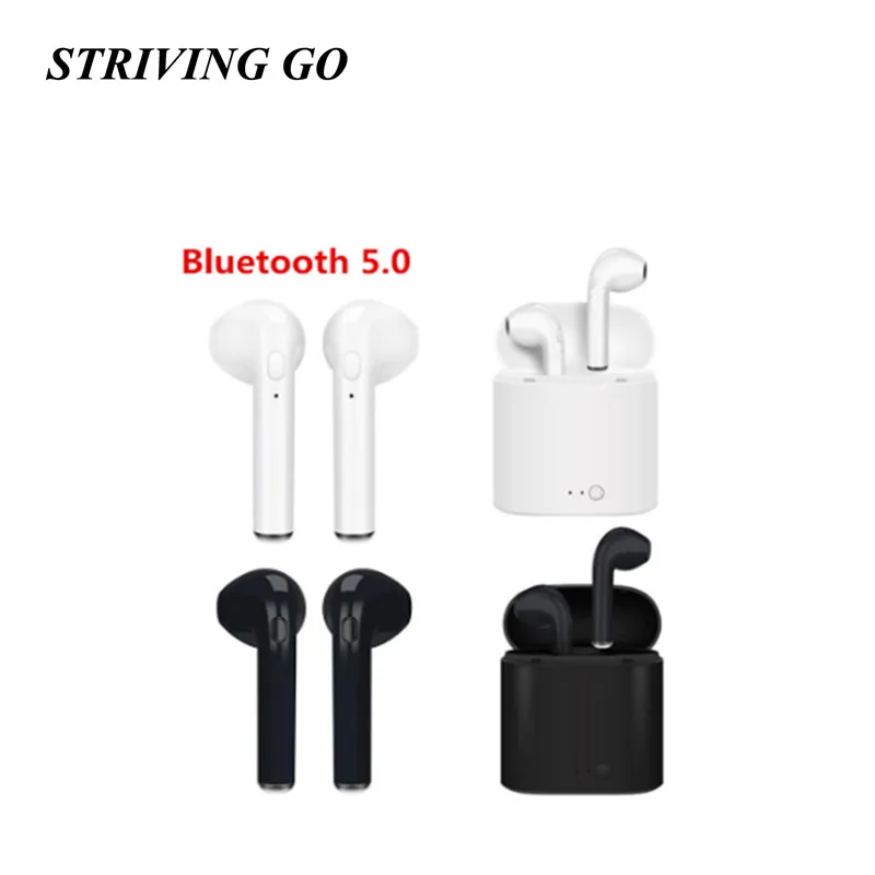 

i7s Tws Bluetooth Earphones Mini Wireless Earbuds Sport Handsfree Earphone Cordless Headset with Charging Box for xiaomi Phone