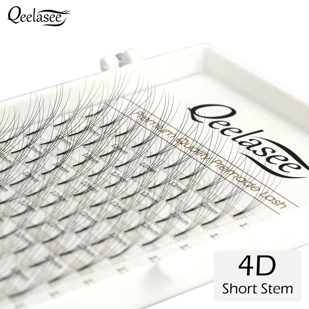 Qeelasee 4D/7D короткий стволовой предварительно сделанный фен для придания объема искусственной норки Premade объем наращивание ресниц макияж Искусственные Ресницы Cilios