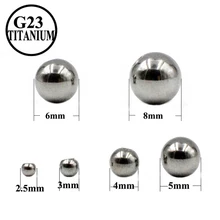 5 pz/lotto G23 Titanio Sfera di Ricambio Piercing Labbro Sopracciglio Lingua Tettarelle da biberon Accessori Orecchino Monili Penetranti Del Corpo Vite Balls