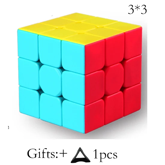 Qiyi, 2x2x2, 3x3x3, 4x4x4, 5x5x5, магический куб, без наклеек, головоломка, куб, скоростной куб, Обучающие Развивающие игрушки для детей - Цвет: 3x3x3