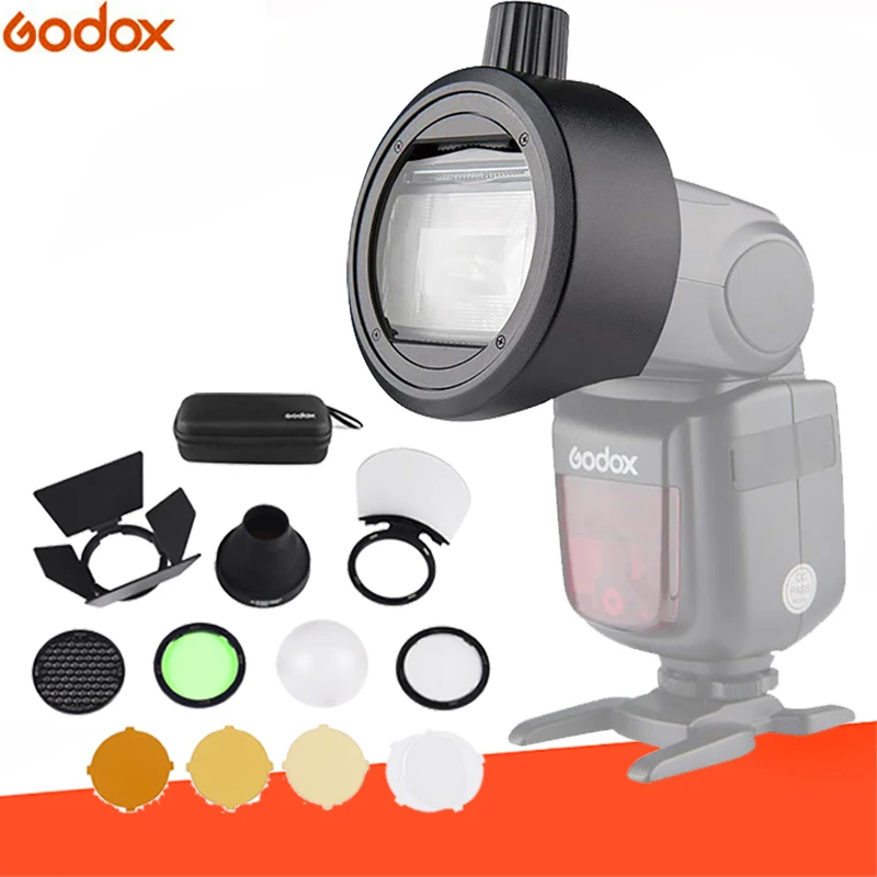 Godox S-R1 вспышка Speedlight адаптер с AK-R1 переходное кольцо для Godox TT685 V860II V350 TT600 Yongnuo Canon Nikon sony Flash