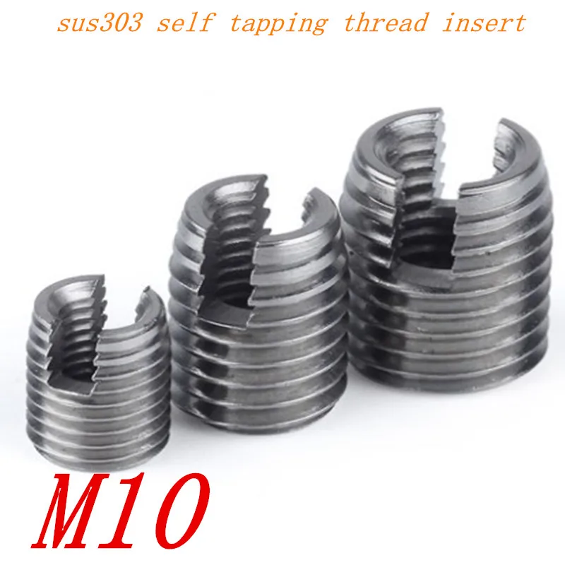 TMISHION insert hélicoïdal 100 pièces M3 en acier inoxydable SS304 fil