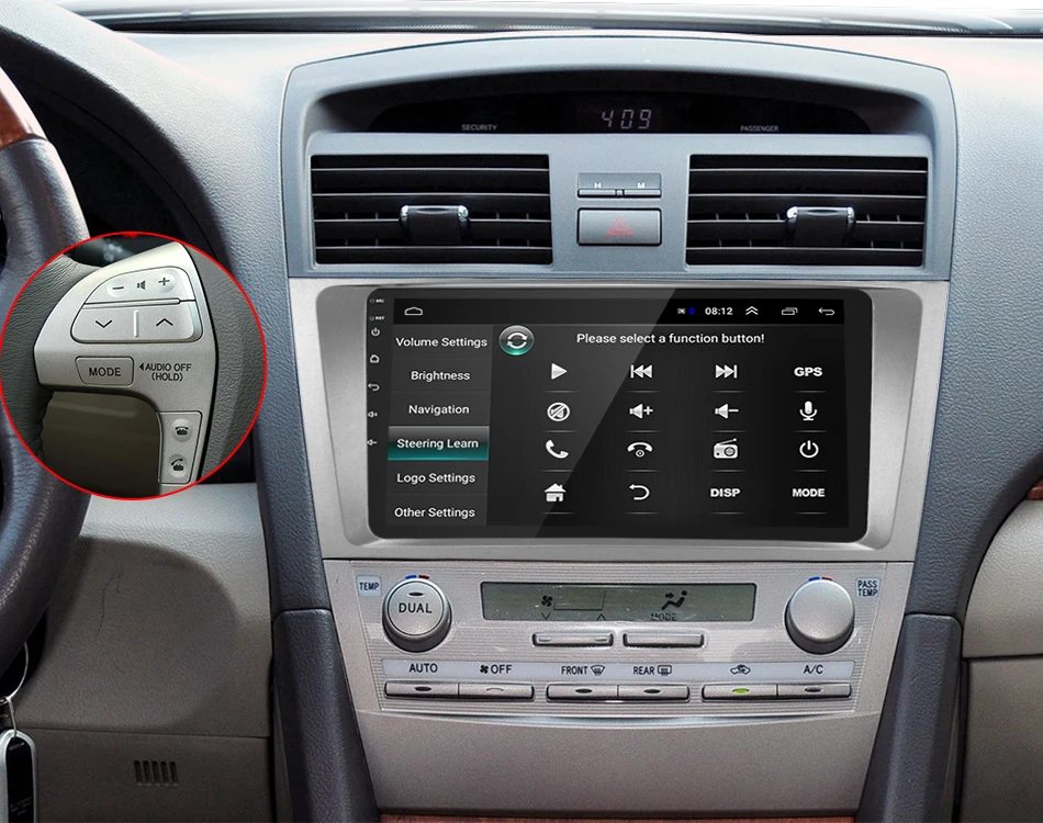 " 2 Din 2G+ 32G ips Android 8,1 автомобильный Радио Мультимедиа Видео плеер для Toyota Camry 7 XV 40 50 2006-2011 gps навигация+ рамка