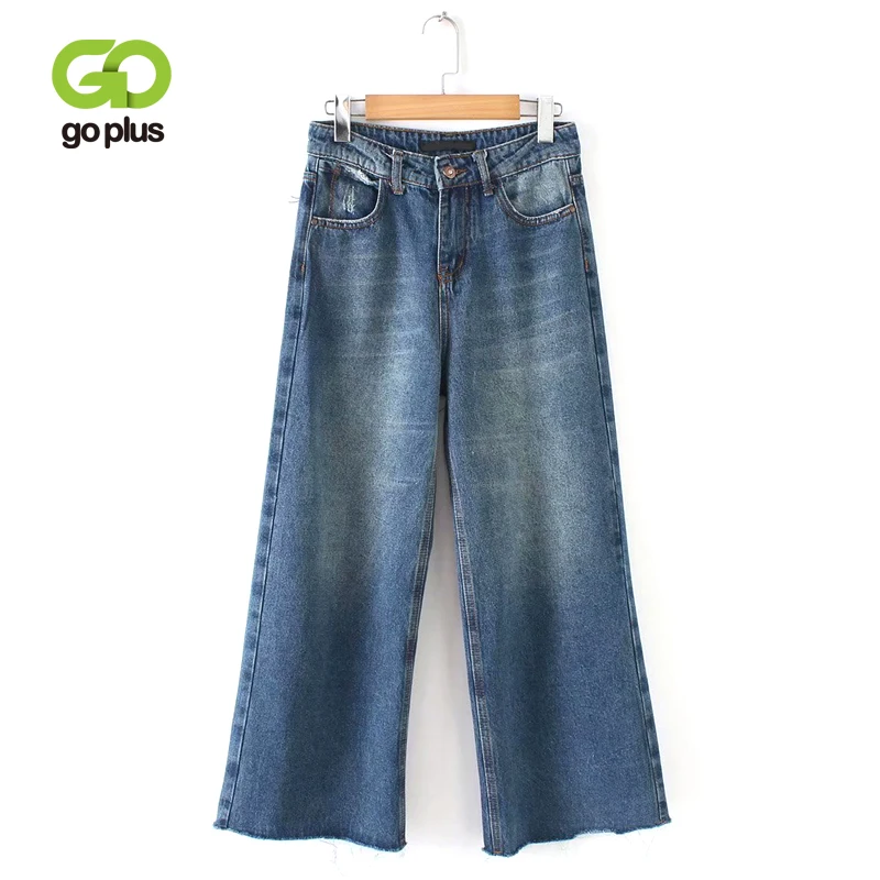 

GOPLUS Boyfriend Jeans Woman Wide Leg Denim Pants High Waist Jeans Femme Loose Blue Trousers for Women Oversized Vintage Jeans