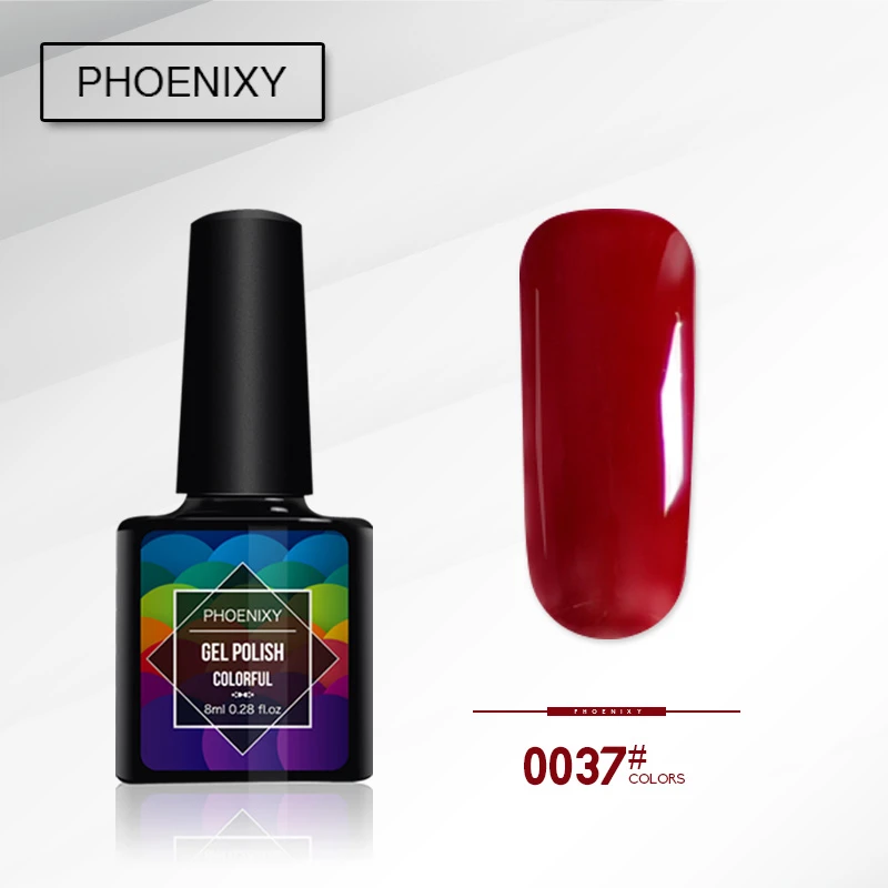 Гель лак для ногтей Phoenixy 8 мл 44 цвета УФ чистый цветной дизайна маникюра|Лак