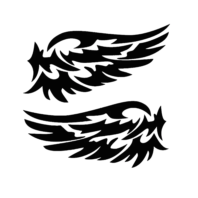 Car Sticker 3D 147cm Guardian Angel Wings Lovely Reflective Warning Sign Funny Car Decal Stickers Vinyl Laser Car Styling (2)