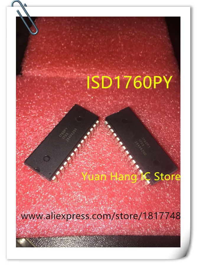 10PCS LOT ISD1760PY ISD1760 1760PY DIP28 Voice chip