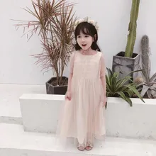 Одежда для маленьких девочек, модные платья, лето, розовое трикотажное платье принцессы со стразами, костюмы для девочек