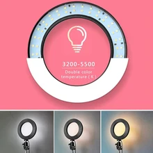 Светодиодный 3 режима 40W 5500K диммируемая студийная камера кольцо свет фото телефон видео