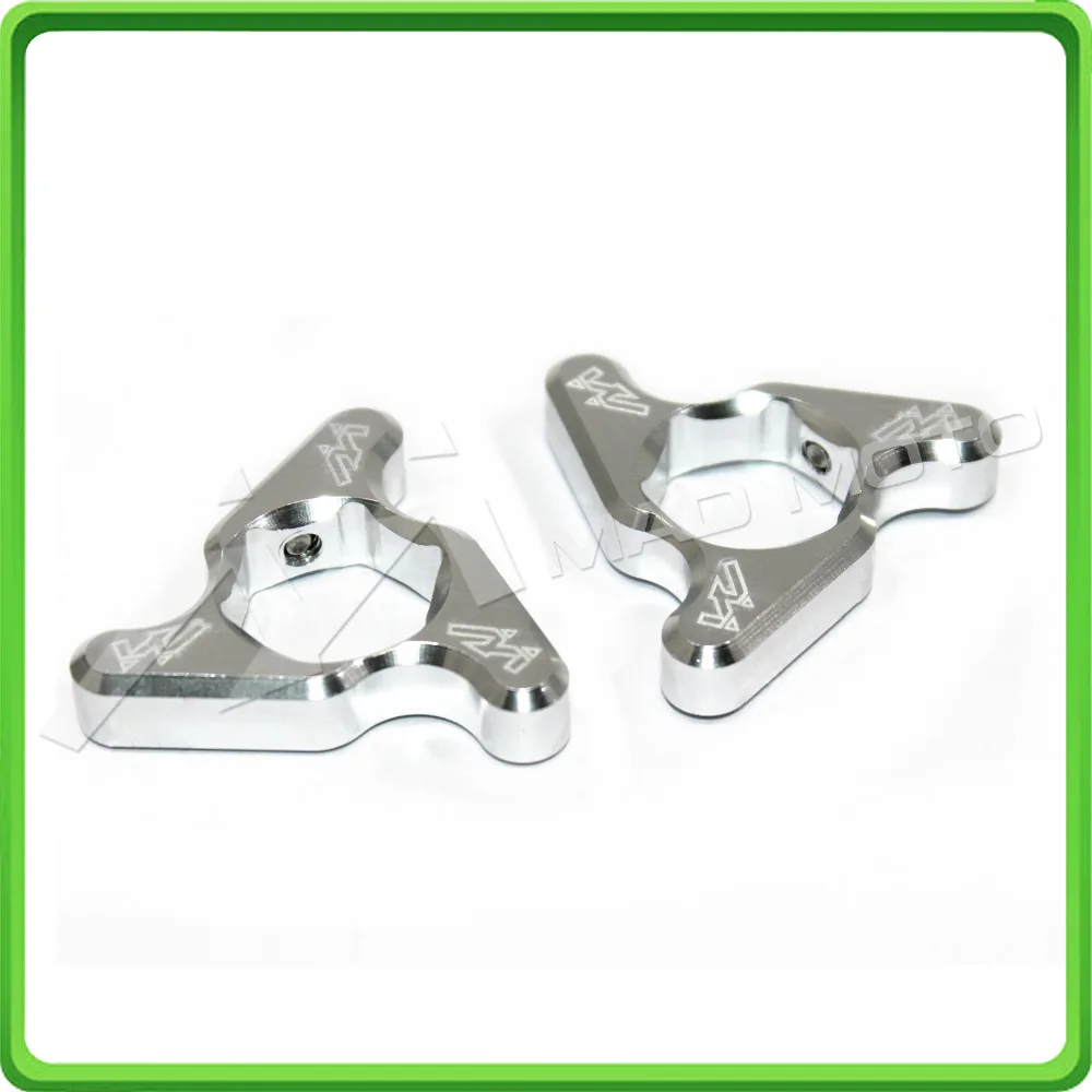 14mm Silver Fork Spring Preload Adjusters for Yamaha R6 YZF-R6 2008 2009 2010 2011 2012 2013 2014 2015 Style C (2)