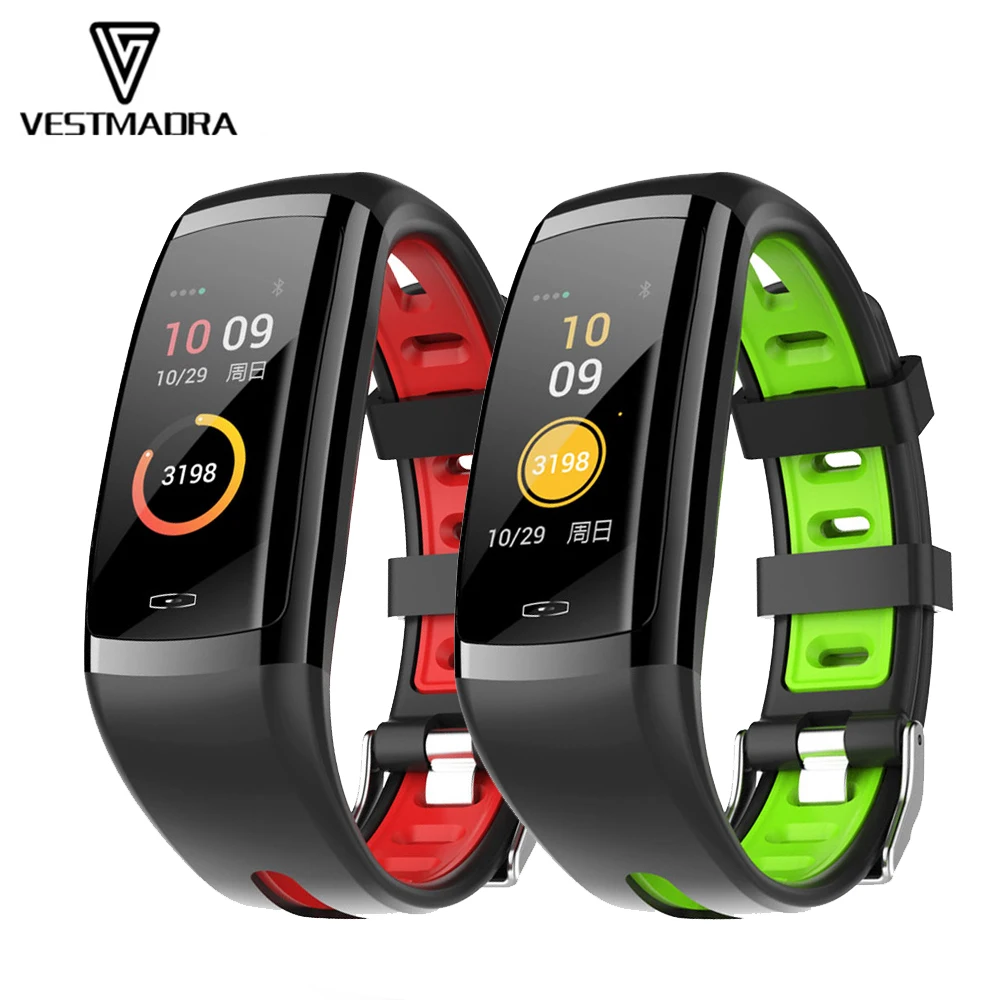 

VESTMADRA VM02 Fitness Tracker Blood Pressure Monitor Smart Band Heart Rate IP67 Waterproof Smart Activity Tracker Pedometer