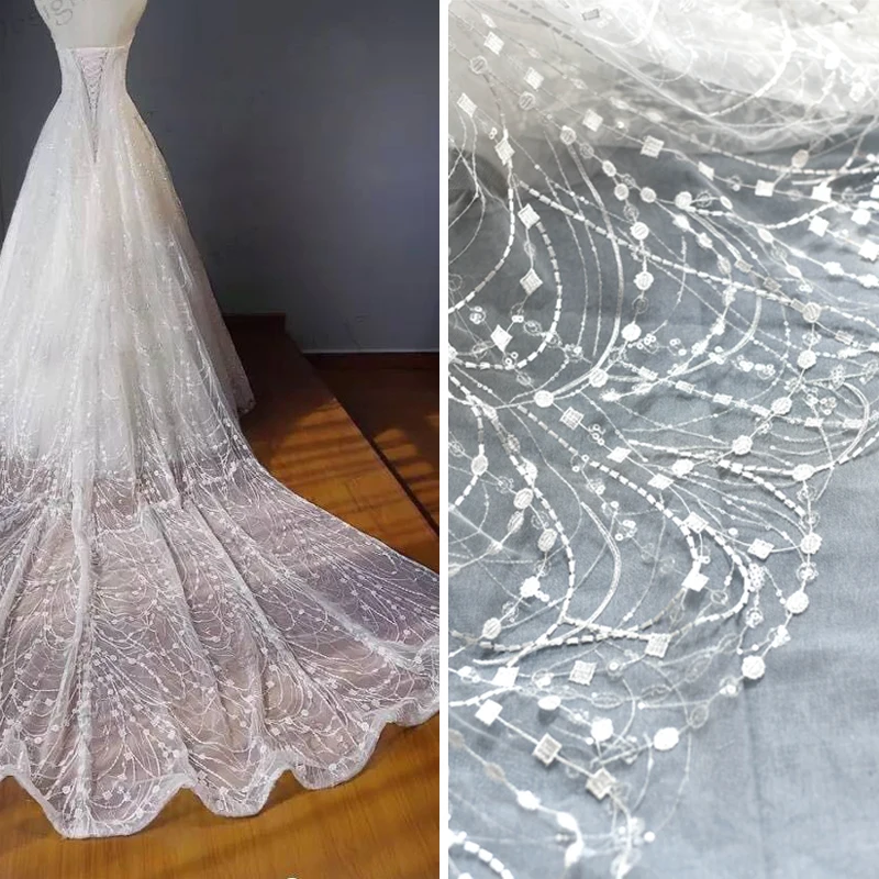 glitter fabric for gown