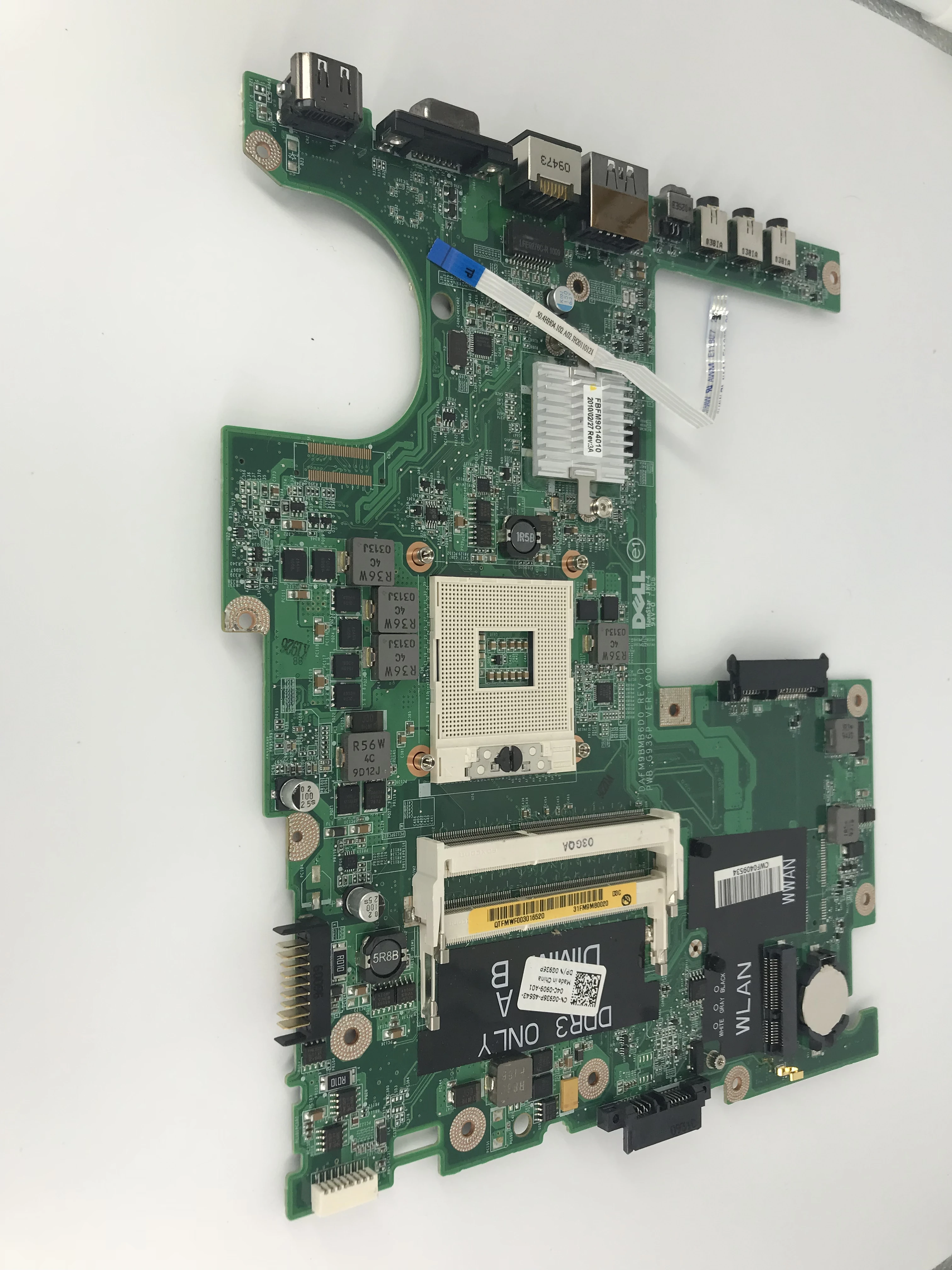 

Laptop motherboard for DELL 1557 1558 PC Mainboard CN-0G936P 0G936P DAFM9BMB6D0 full tesed DDR3