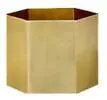 Металлические цветочные горшки для выращивания Шестигранная металлическая полка современный модный Декор цветочные вазы популярные металлические вазы скандинавский европейский дизайн Плант - Цвет: Gold pot S 12x13cm