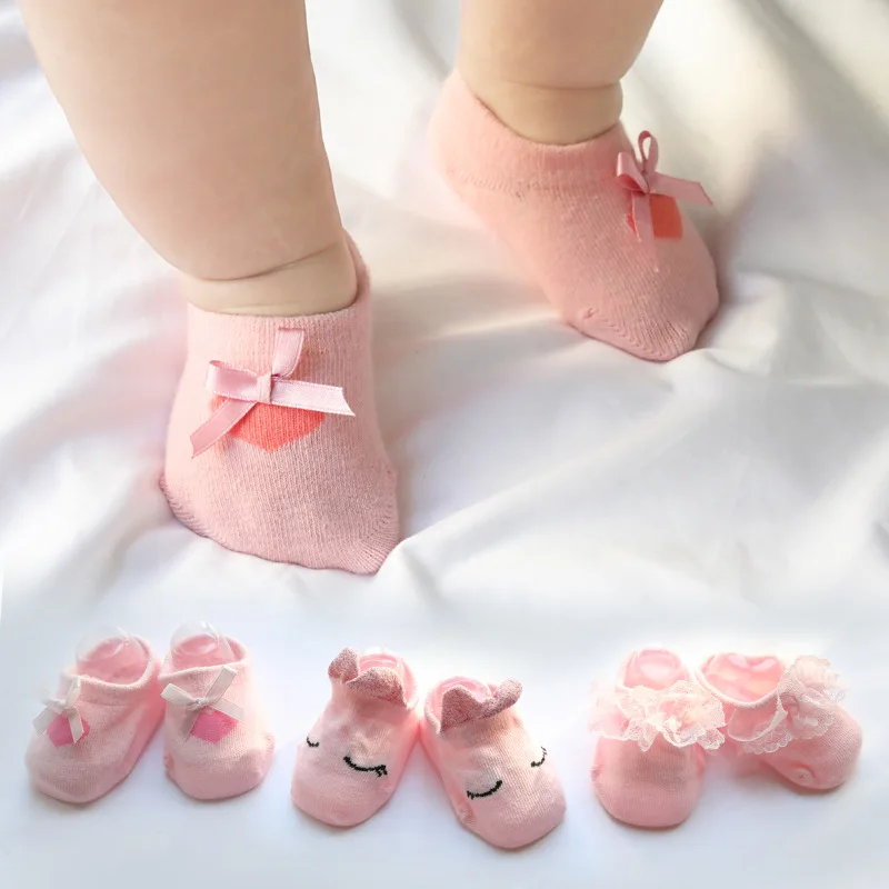 Ideacherry/6 шт./партия новорожденных короткие носки с милым бантом носки для маленьких мальчиков и девочек кружева принцесса носки детские