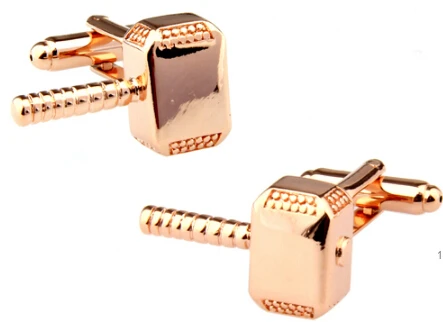 New Design Factory Price Retail Men's Cufflinks Copper Material triangle Golden Colour Thor Cuff Links Free Shipping | Украшения и