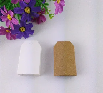 

5x3cm Brown Paper Mark Kraft Paper Tag Hang Pricing Label Party Wedding Favors Gift Candy Boxes Tag Card 500pcs/lot