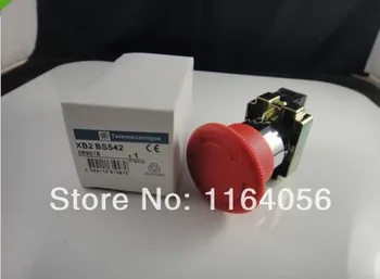 

XB2 BS542 Turn to Released 1N/C Red Emergency Stop Mushroom Push button Switch