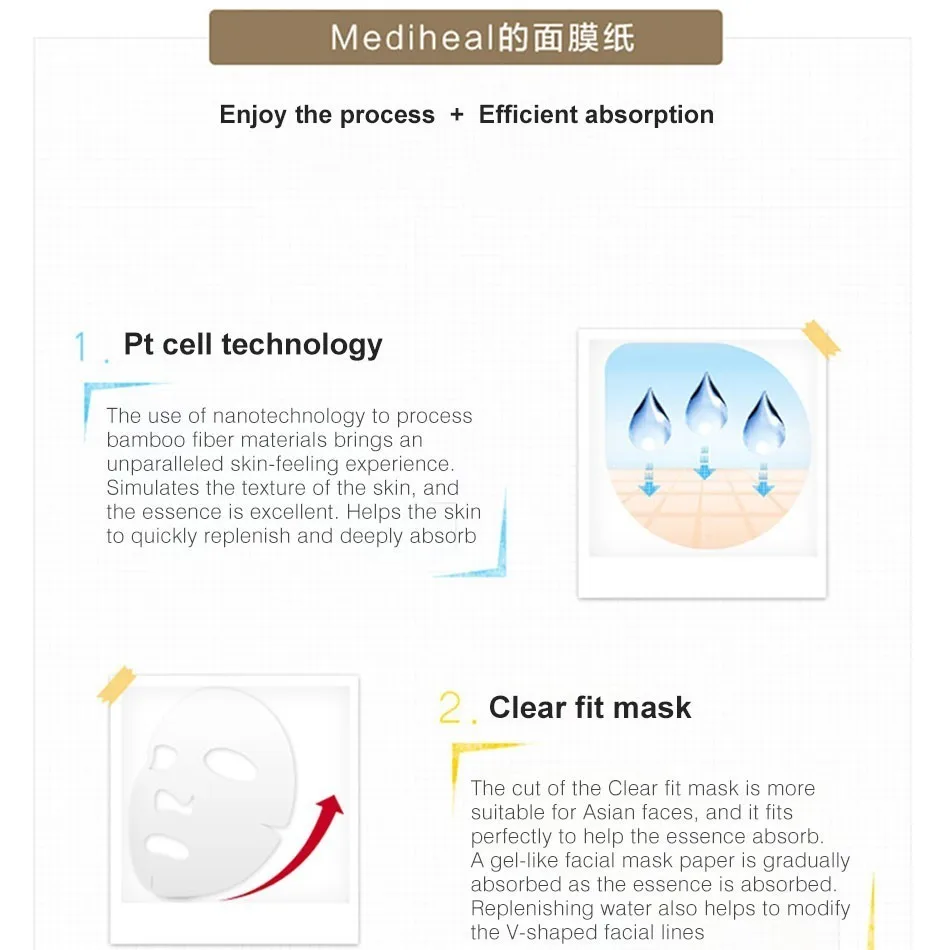 Mediheal Вита Витамин С маска для лица корейская косметика лицевые листы утяжка лифтинг контроль масла против старения уход за кожей, 25 мл* 10 шт