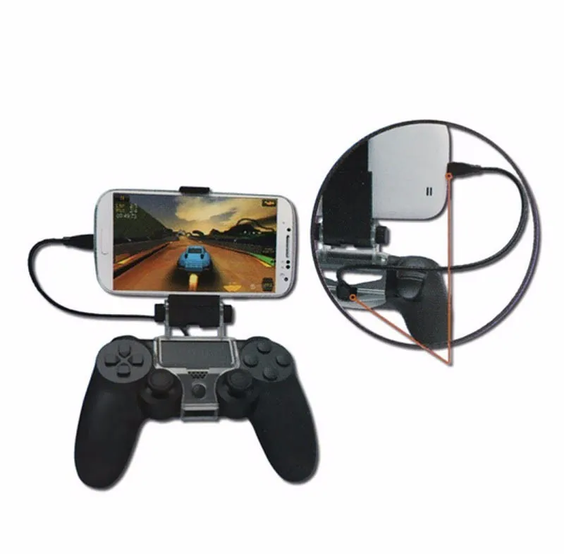 

PS4 180 Degree Phone Game Clip Clamp Mount Holder For Samsung LG HTC Android Stand For Playstation 4 PS4 Controller Dualshock 4