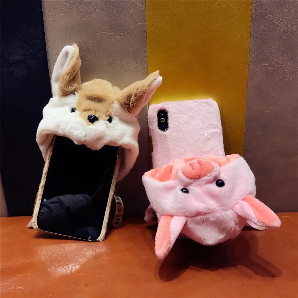 iPhone XS Max XR X Fur Hat Case (7)
