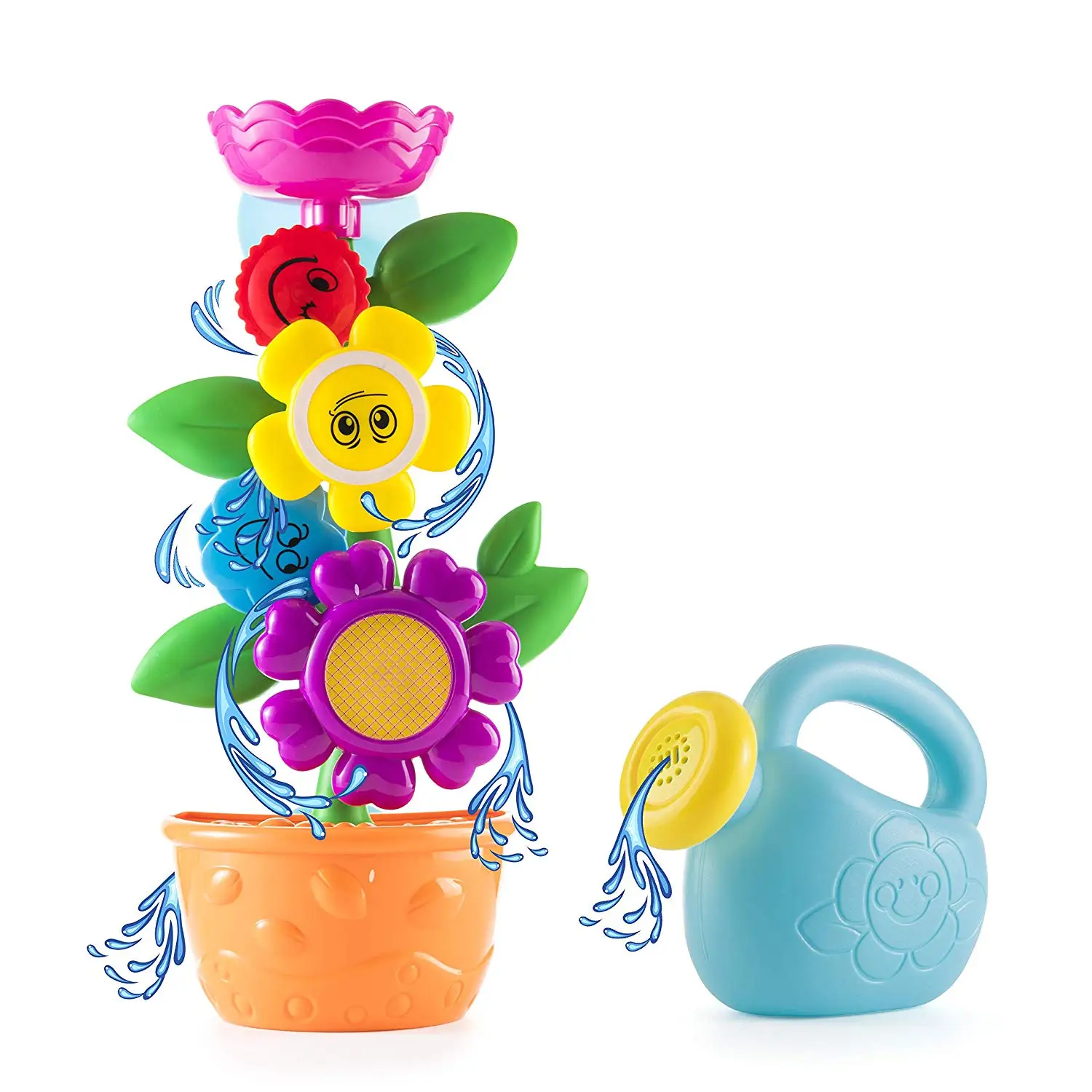 Детская игрушка для ванны-Цветочная водопада водяная станция забавная и развивающая игрушка для ванны повышает способность вашего