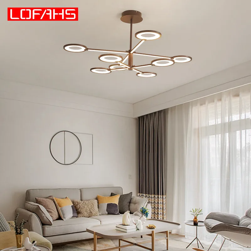 

LOFAHS Modern LED Chandelier lighting for Living Room Living room bedroom Business Club suspension Chandelie Lighting lustre
