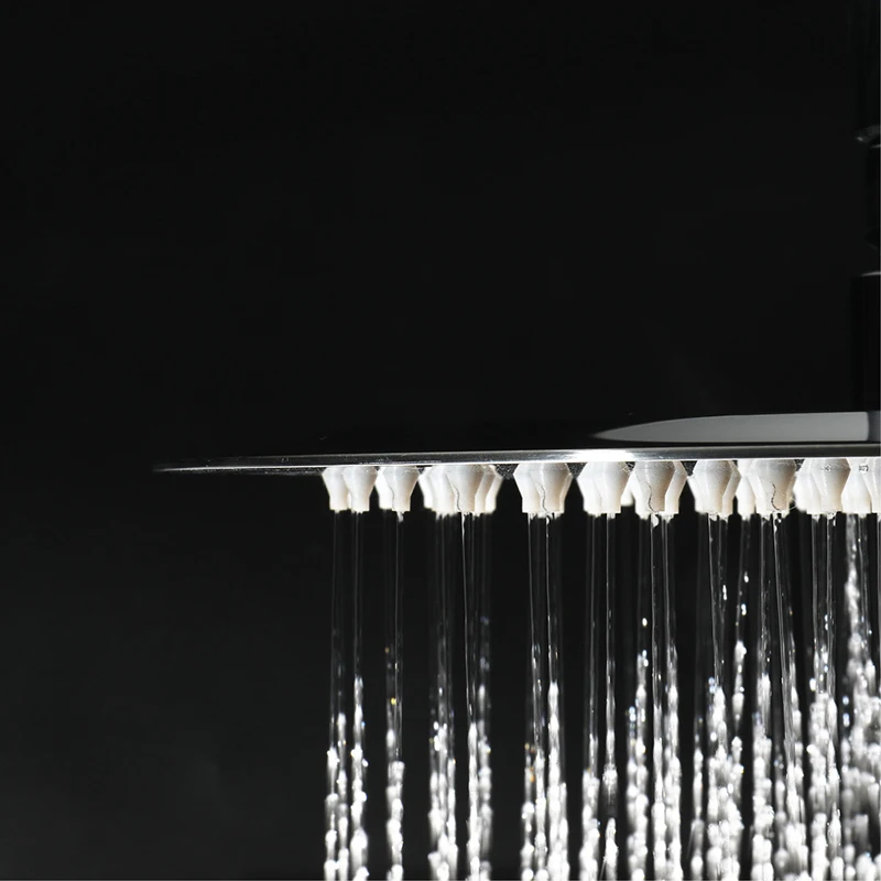 Ultra-thin 8 Inch Showerheads For Bathroom 304 SUS Rainfall Shower Heads 200mm Round Showers Polished