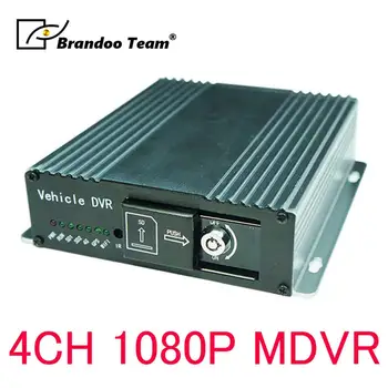 

1080P 4Channel FHD Dual SD Card Video Car Dvr For Bus /Train /Taxi Built-in GPS 4G AHD Mobile Dvr