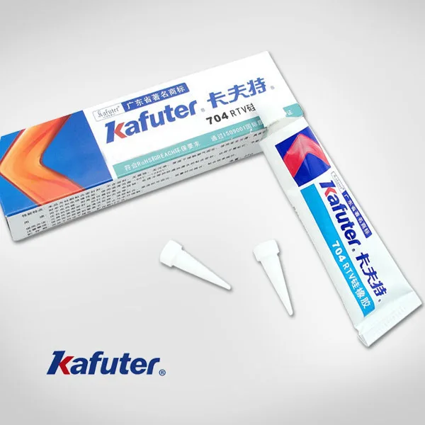 Free shipping 45g Kafuter Silicone Industrial Adhesive 704 RTV Silicone Rubber White Glue