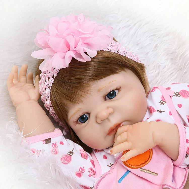 NPK 55 см полностью силиконовый Bebes Reborn baby girl 2" виниловая кукла для малышей перед сном игрушка водонепроницаемый тело Купание игрушки bonecas