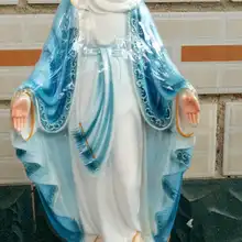 40 см Большой-топ христианство Мадонна мать домашний декор с церковью украшения религиозная девственница Мэри керамическая декорация статуя