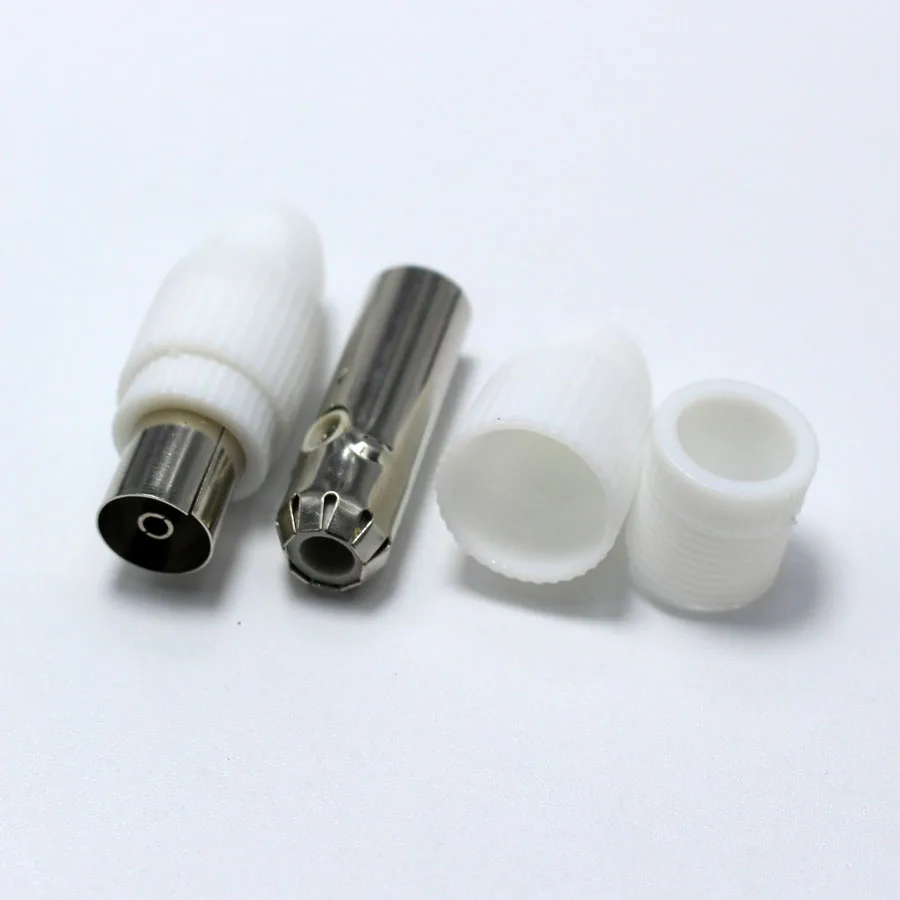 

3pcs RF Head TV Male Plug Closed-circuit Joint Plug with pin Antennas TV RF Coaxial Plugs Adapter Connector