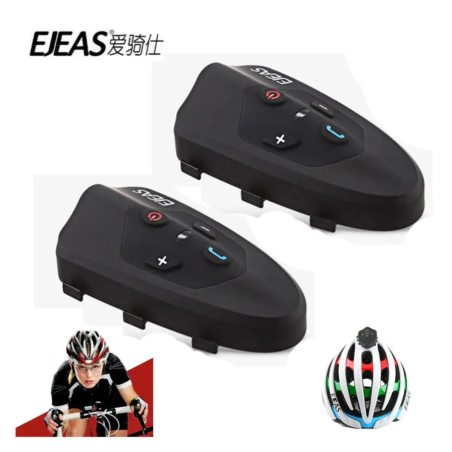 

2Pcs Ejeas Eagle 2 Rider Cycling Interphone Bluetooth Motorcycle Helmet Headset 120km Full Duplex Talking Intercom