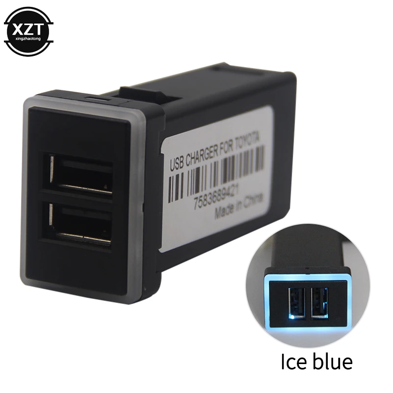 Автомобильное зарядное устройство QC3.0 с двумя usb портами для быстрой зарядки