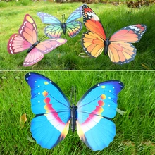 30 см красочные Искусственные бабочки садовые украшения моделирование бабочки колья двора растение газон Декор