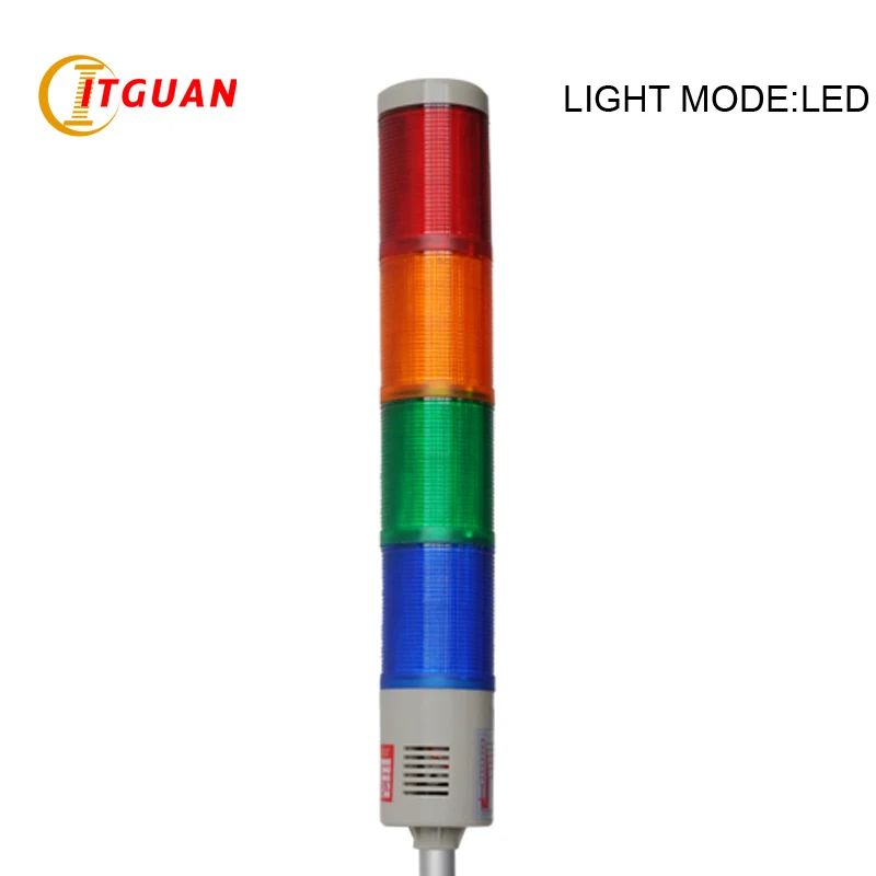 

LTA-505 DC12V/24V AC220V 4 Layers LED Tower Light Signals Alarm Indicator Lights Emergency Safety Strobe Light