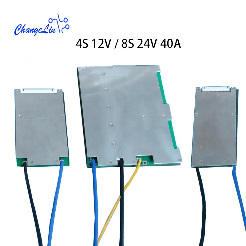 

4S 12V 8S 24V Lithium Lifepo4 Iron Phosphate Battery Protection Board BMS Packs 40A Cell Circuit with Balance for Drill Motor