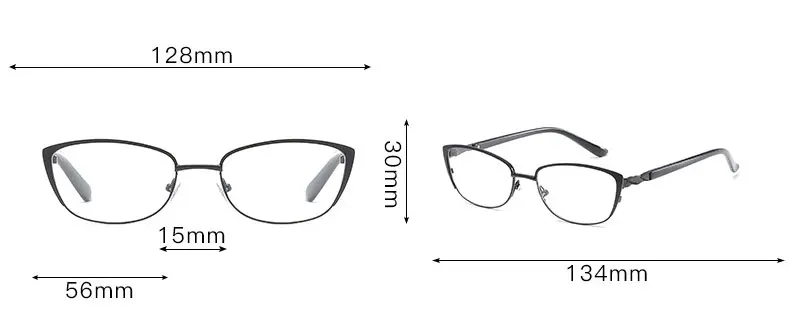 072 полная оправа, оптические очки, качественный металлический сплав, женские очки для чтения по рецепту+ 1,0+ 1,5+ 2,0+ 2,5+ 3,0+ 3,5+ 4,0