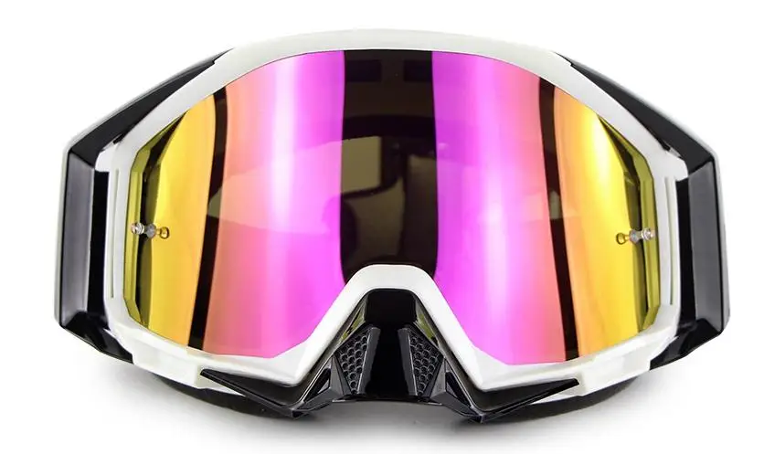 White black Лидер продаж, оригинальные Брендовые очки Soman для мотокросса, ATV Casque, мотоциклетные очки, гоночные мотоциклетные солнцезащитные очки, велосипедные очки - Цвет: White black